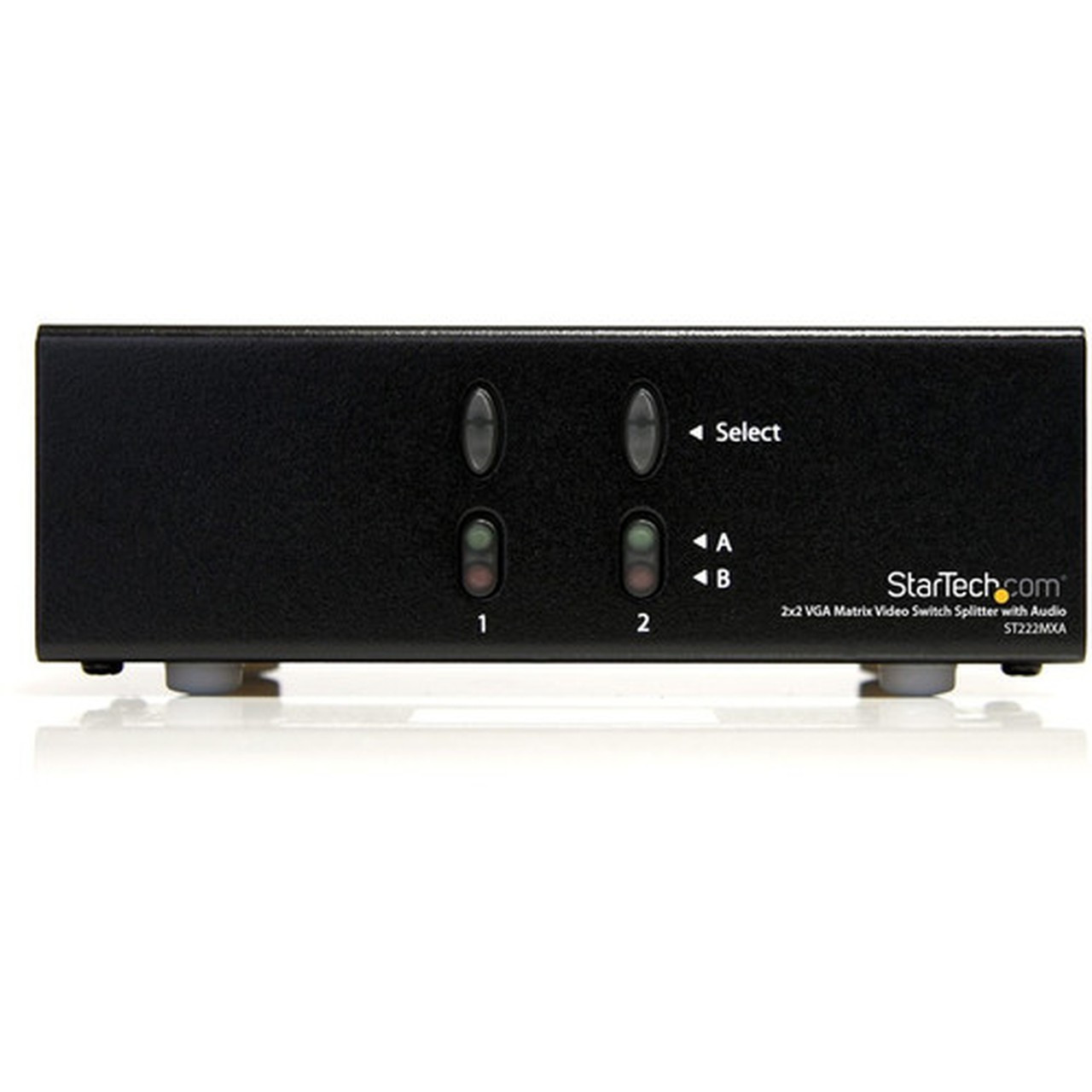 StarTechcom_2x2_VGA_Matrix_Video_Switch_Splitter_with_Audio_-_Share_two_distinct_VGA_inputs_and_audio_source_signals_between_two_-_-_ST222MXA