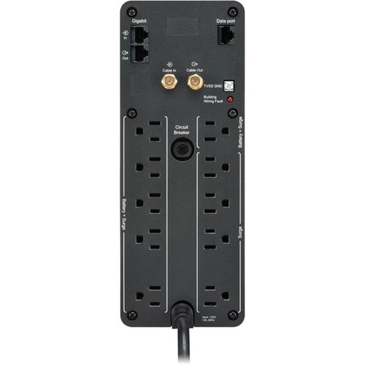 Schneider Electric Back-UPS Pro 15KVA Tower UPS - Tower - AVR - 16 Hour Recharge - 310 Minute Stand-by - 120 V AC Input - 120 V AC - BN1500M2-CA