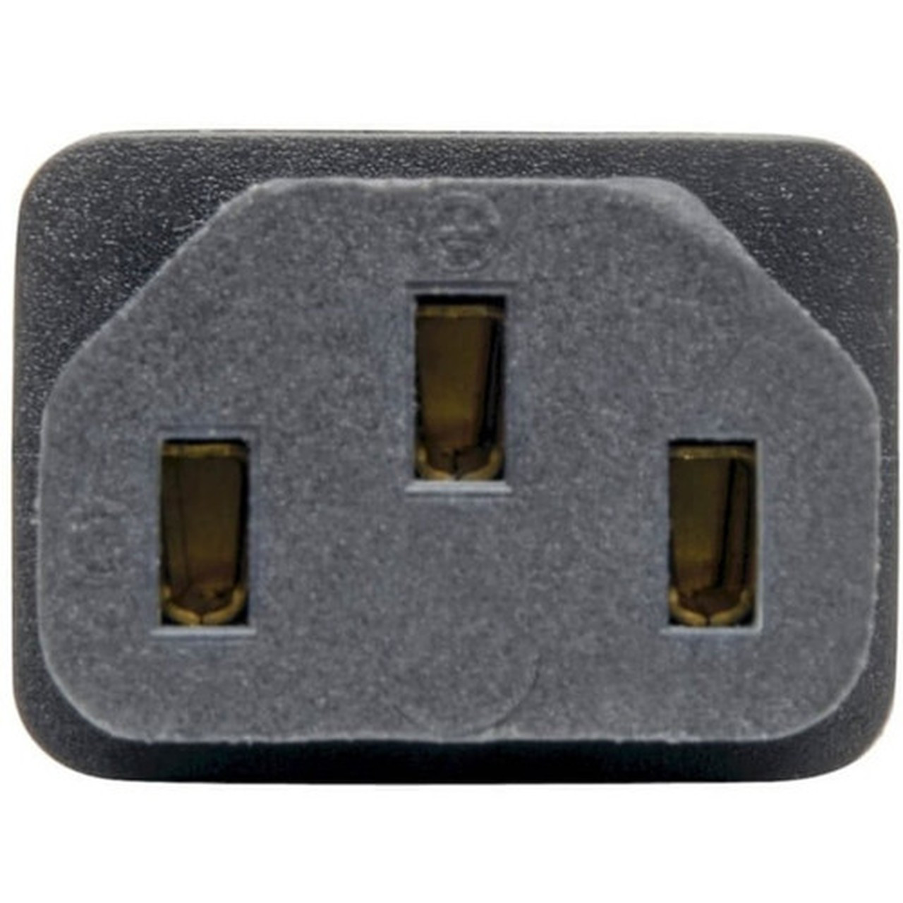Tripp Lite by Eaton IEC C8 to IEC C13 Power Cord Adapter - 10A 125V Black - 1 x IEC 60320 C8 Plug - 1 x IEC 60320 C13 Receptacle - V P003-000