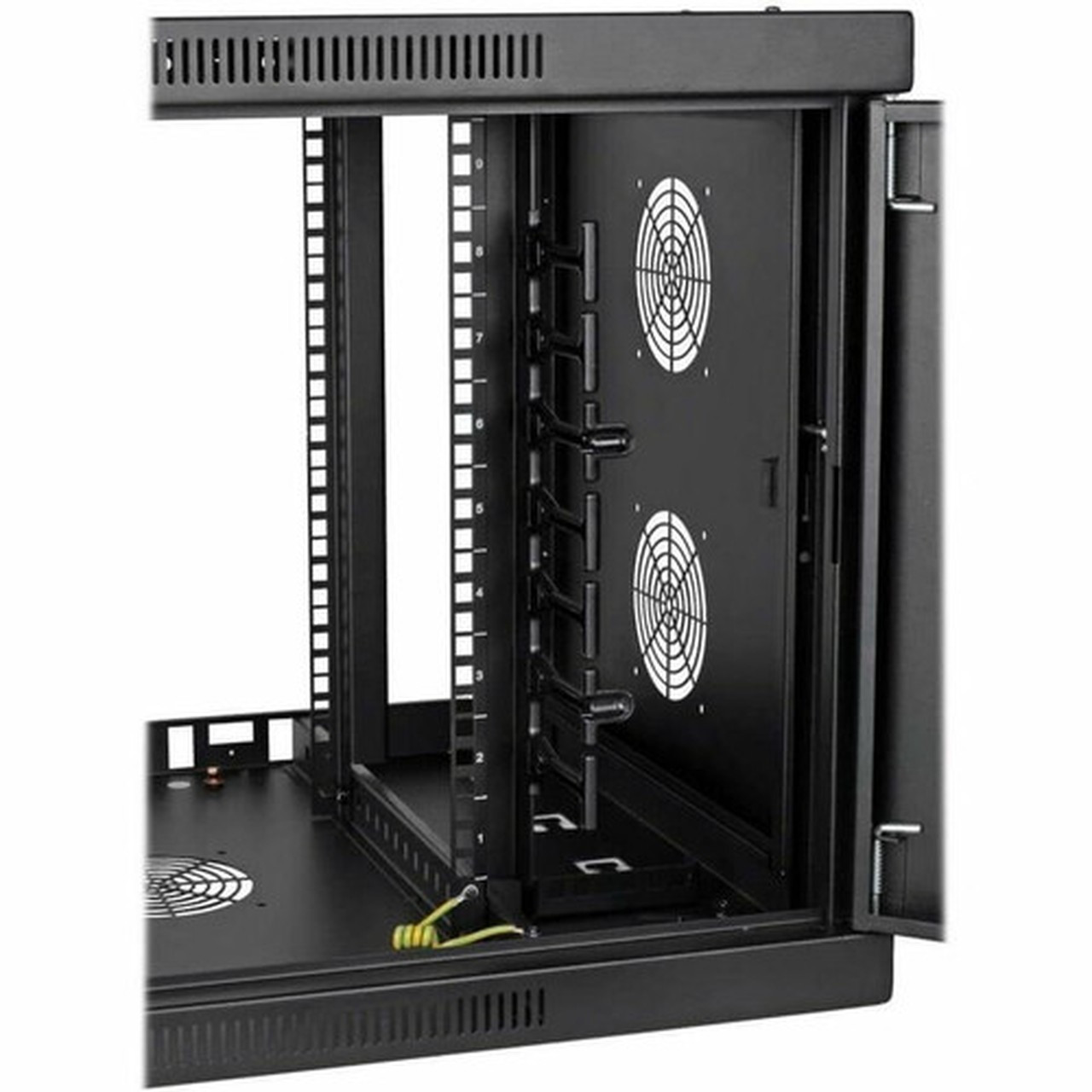 Tripp Lite by Eaton SmartRack SRW9UDPGVRT Rack Cabinet - For Server LAN Switch Patch Panel - 9U Rack Height x 19 48260 mm Rack x SRW9UDPGVRT