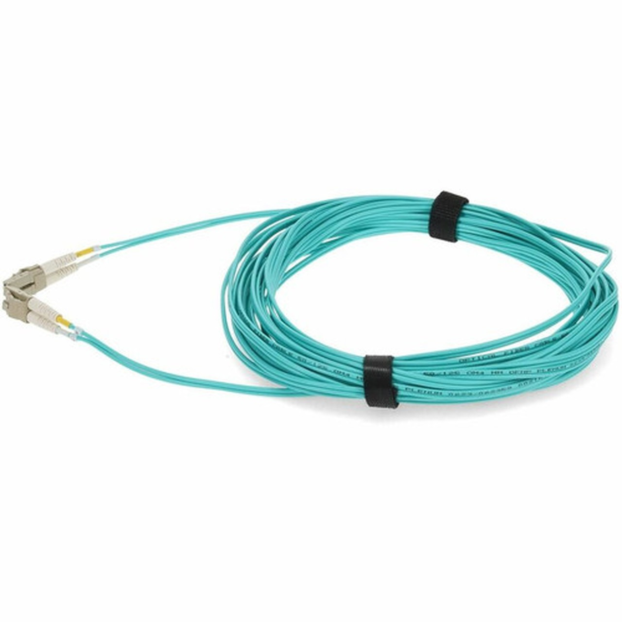 AddOn 1m LC Male to LC Male Straight Aqua OM4 Duplex Plenum Fiber Patch Cable - 33 ft Fiber Optic Network Cable for Transceiver ADD-LC-LC-1M5OM4P