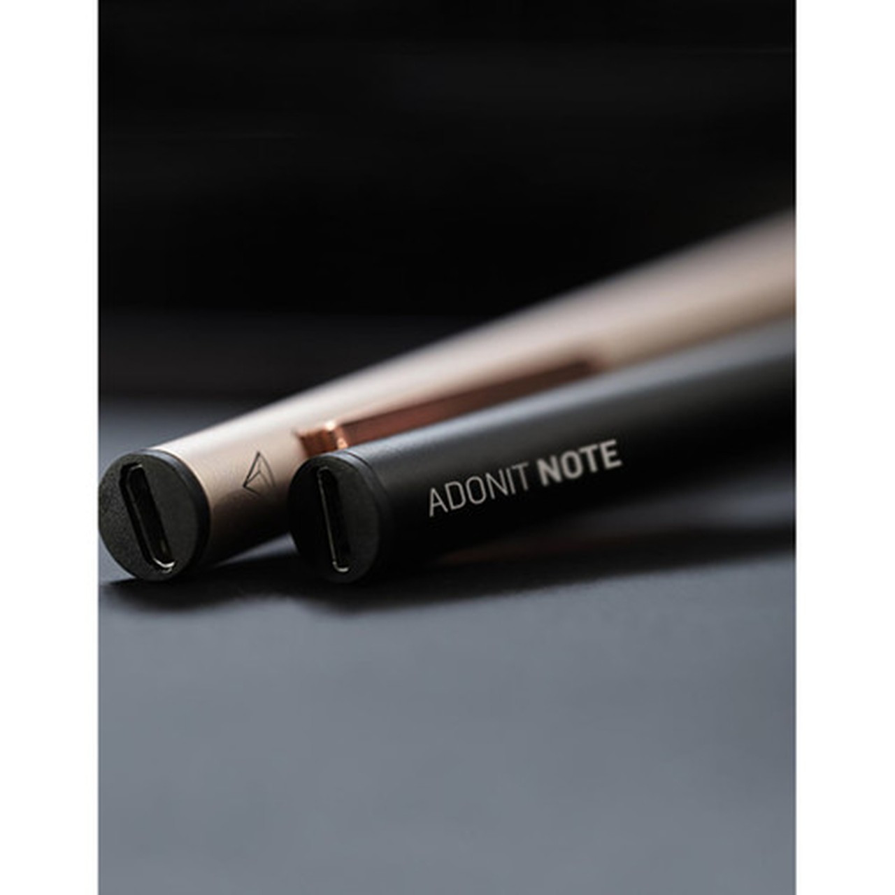 Adonit Note Stylus - Bluetooth - Capacitive Touchscreen Type Supported - 3937 mil 1 mm - Replaceable Stylus Tip - Aluminum - Black ADNB