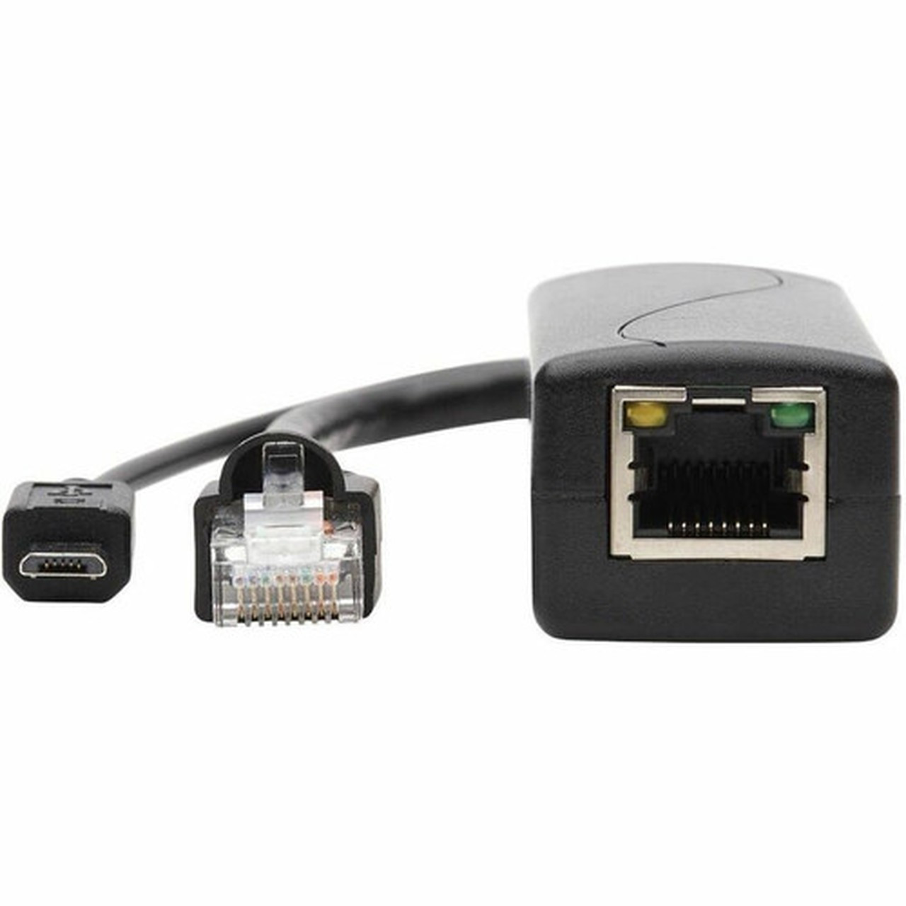 Tripp Lite by Eaton NPOE-SPL-G-5VMU PoE to USB Micro-B and RJ45 Active Splitter - 328 ft 9997440 mm Maximum Operating Distance - - NPOE-SPL-G-5VMU