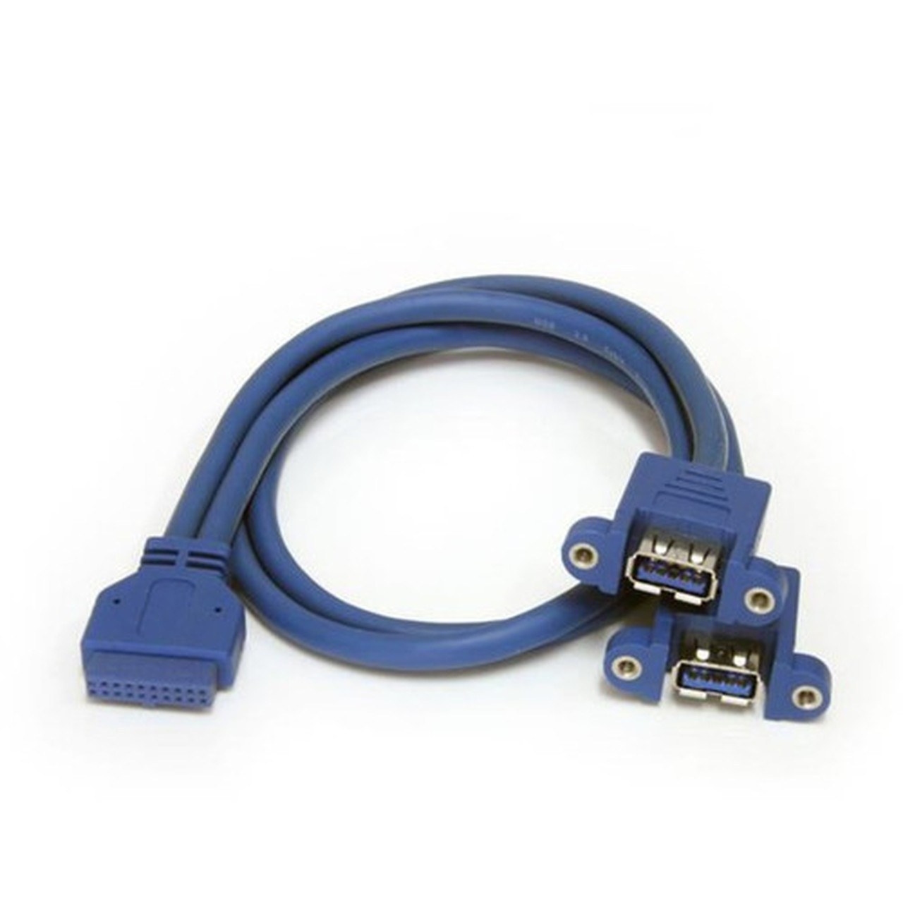 StarTechcom_2_Port_Panel_Mount_USB_30_Cable_-_USB_A_to_Motherboard_Header_Cable_FF_-_USB_for_Motherboard_-_164_ft_-_1_Pack_-_2_x_A_USB3SPNLAFHD