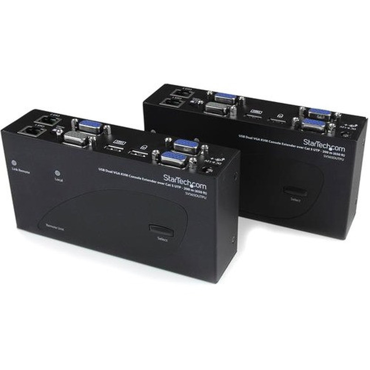 StarTechcom_650_ft200m_USB_20_Dual_VGA_KVM_Console_Extender_over_Cat5_UTP_-for_Dual_VGA_USB-enabled_PC_or_KVM_Switch_-_Upto_-_a_PC_SV565DUTPU