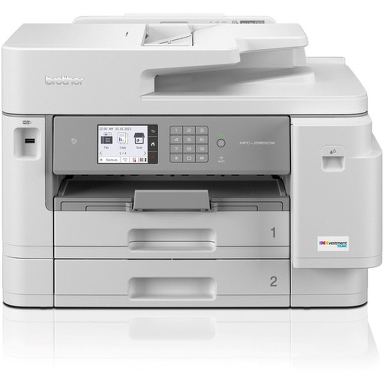 Brother MFC-J5955DW Wireless INKvestment Tank Inkjet Multifunction Printer - Color - CopierFaxPrinterScanner - 30 ppm Mono30 ppm - MFCJ5955DW