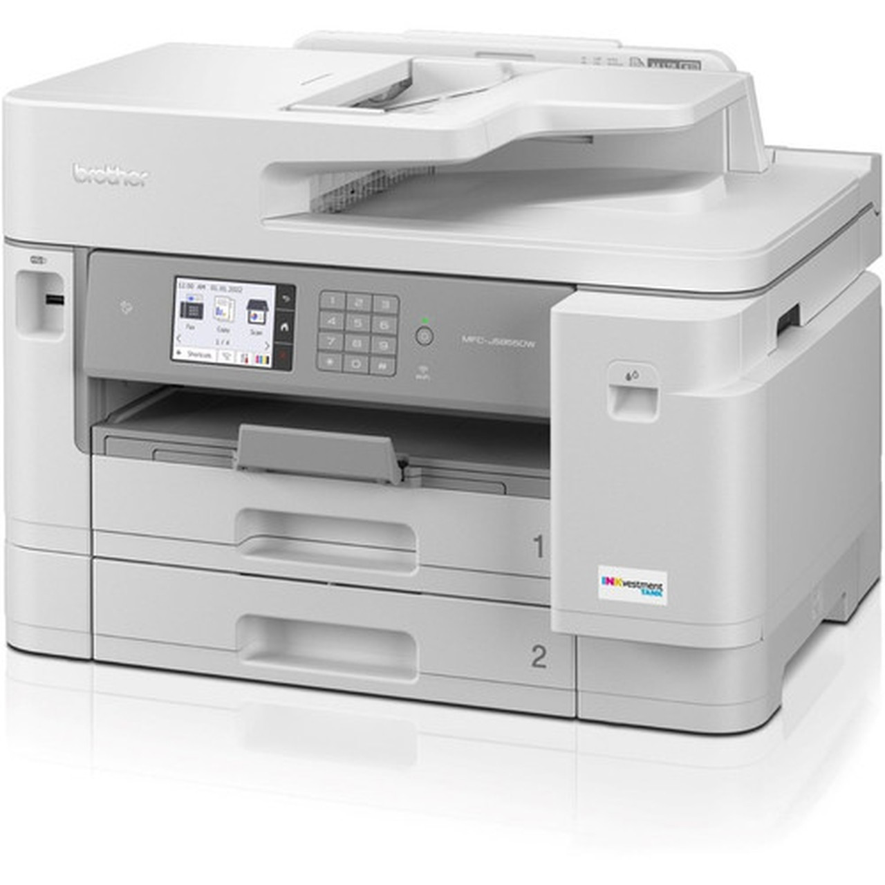 Brother MFC-J5955DW Wireless INKvestment Tank Inkjet Multifunction Printer - Color - CopierFaxPrinterScanner - 30 ppm Mono30 ppm - MFCJ5955DW