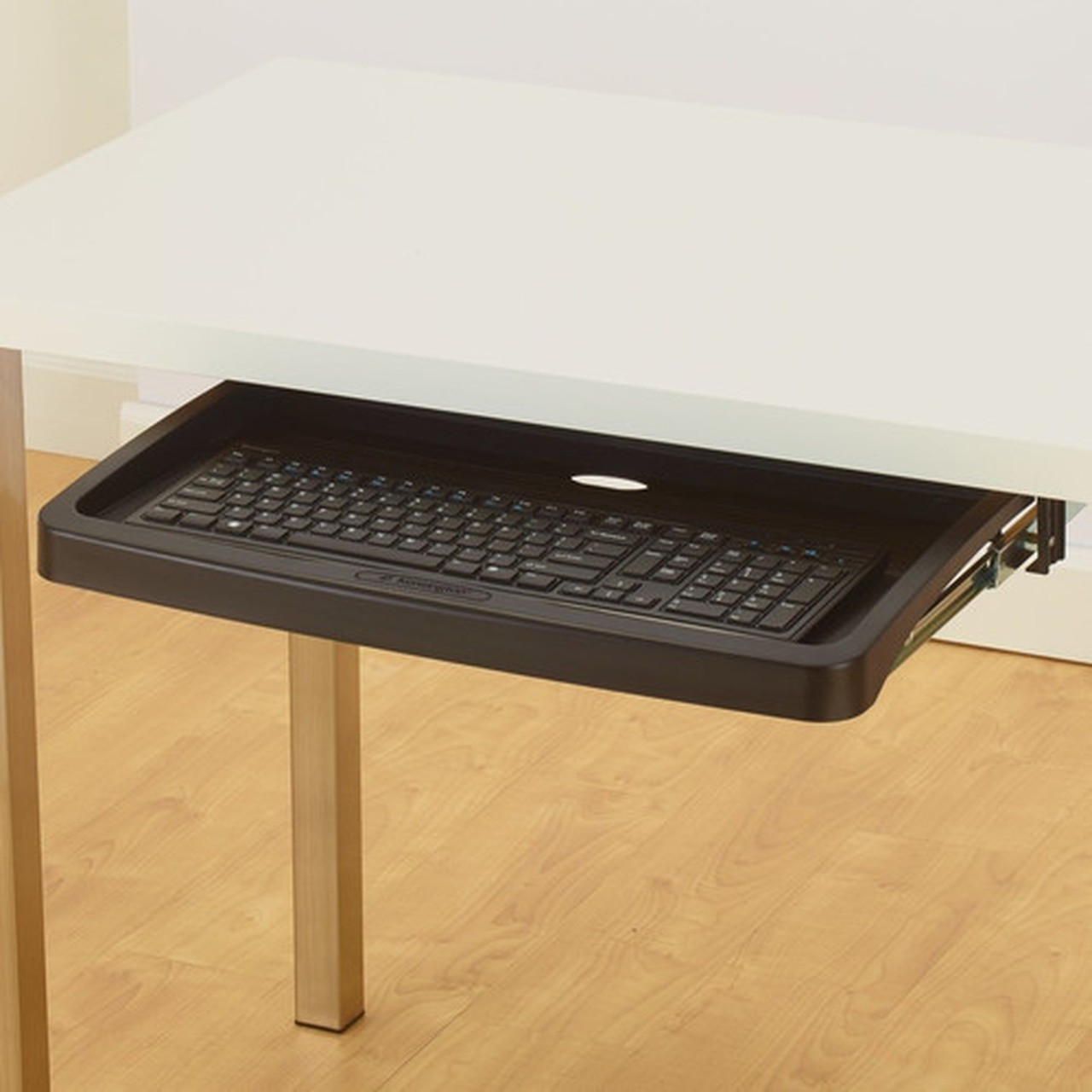 Kensington Standard Underdesk Keyboard Drawer - 15 Height x 204 Width x 12 Depth - Black - Plastic - 1 K60009US