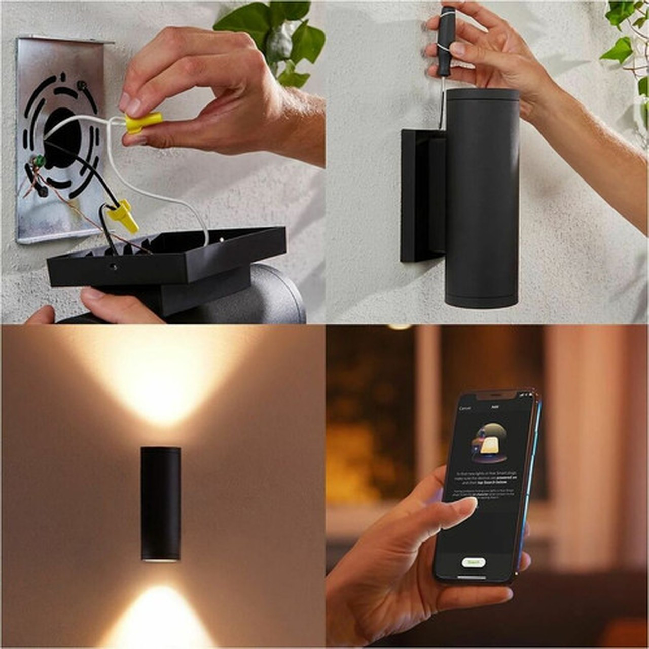 Philips Appear Outdoor Wall Light - 940 23876 mm Height - 430 10922 mm Width - 2 x 8 W LED Bulb - Dimmable - 1180 lm Lumens 1746330V7