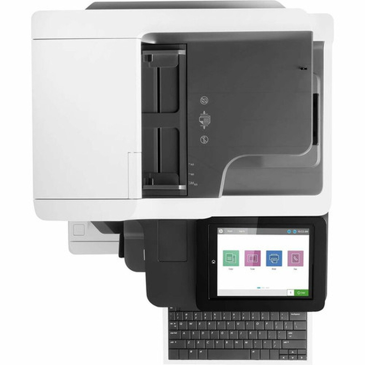 HP LaserJet M635 M635z Laser Multifunction Printer-Monochrome-CopierFaxScanner-65 ppm Mono Print-1200x1200 Print-Automatic Duplex - 7PS99ABGJ