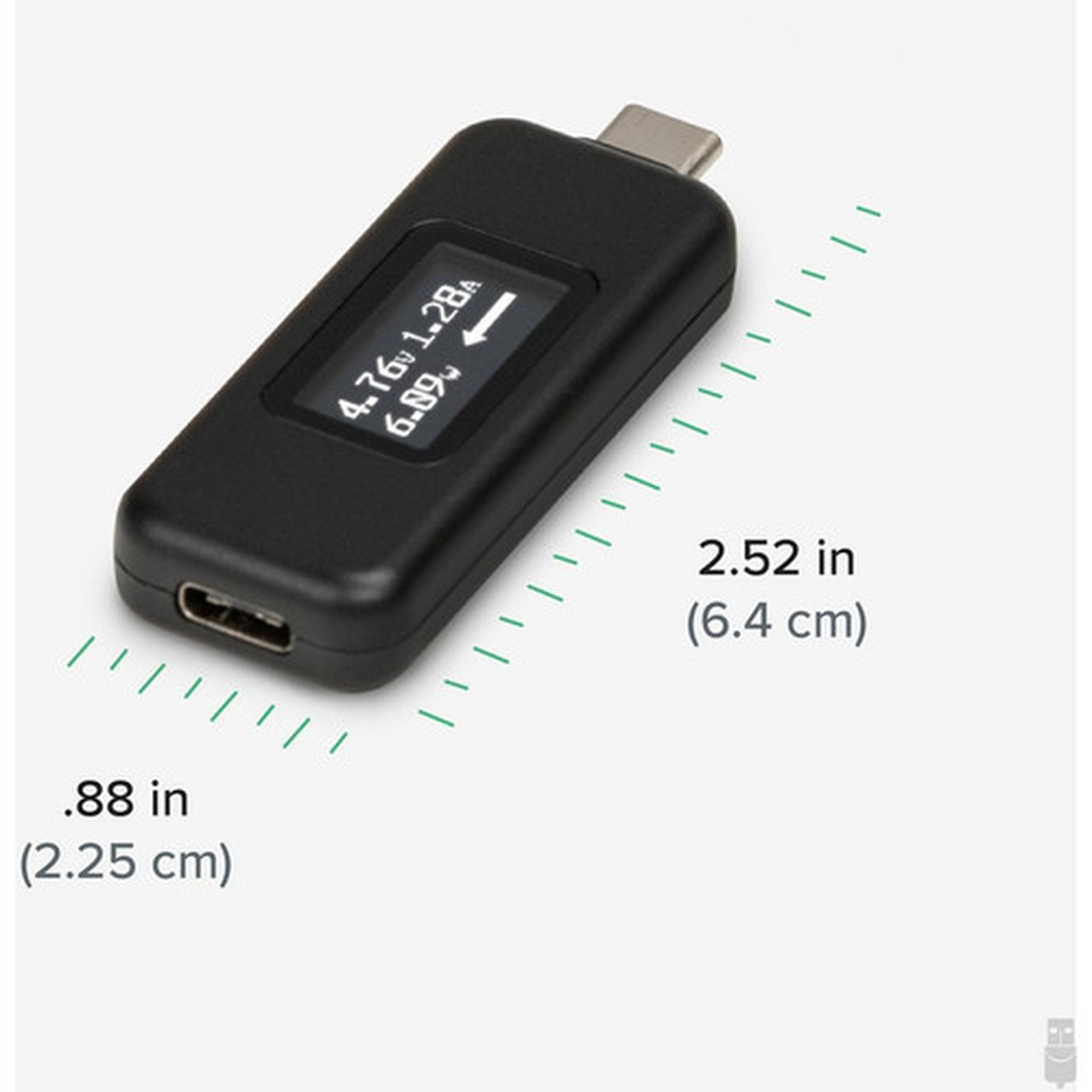 Plugable Electric Voltage Measuring Device - Voltage Measurement Current Measurement - USB USBC-VAMETER3