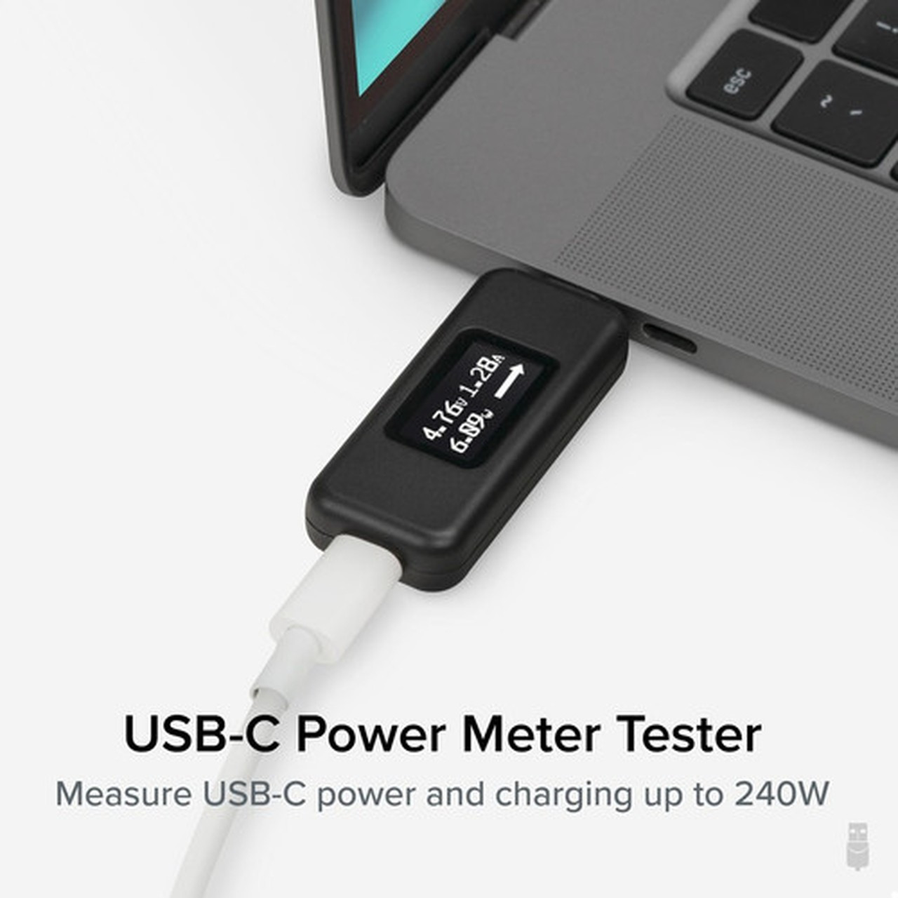 Plugable Electric Voltage Measuring Device - Voltage Measurement Current Measurement - USB USBC-VAMETER3