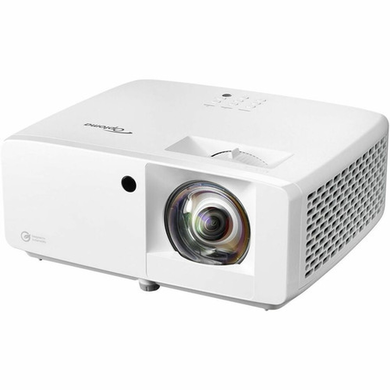 Optoma UHZ35ST 3D Short Throw DLP Projector - 169 - Portable - White - High Dynamic Range HDR - Front - 480i - 30000 Hour Normal - UHZ35ST