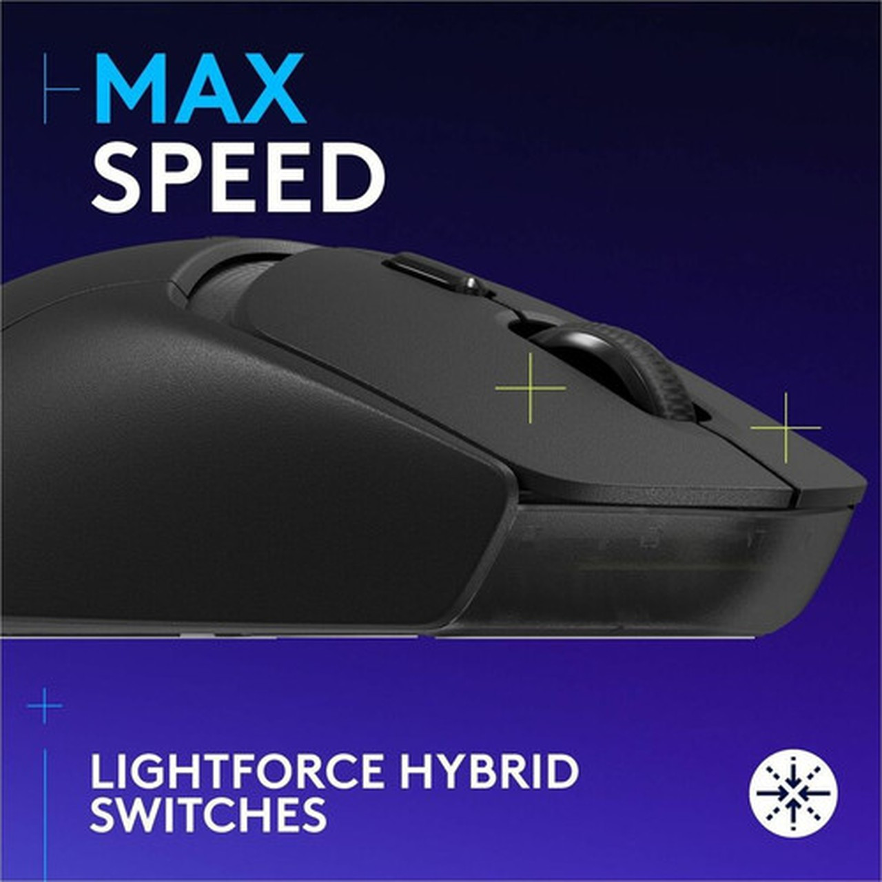 Logitech G G309 LIGHTSPEED Wireless Gaming Mouse - HERO 25K - Wireless - Bluetooth - Black - USB Type A - 25600 dpi - 6 Programmable - 910-007197