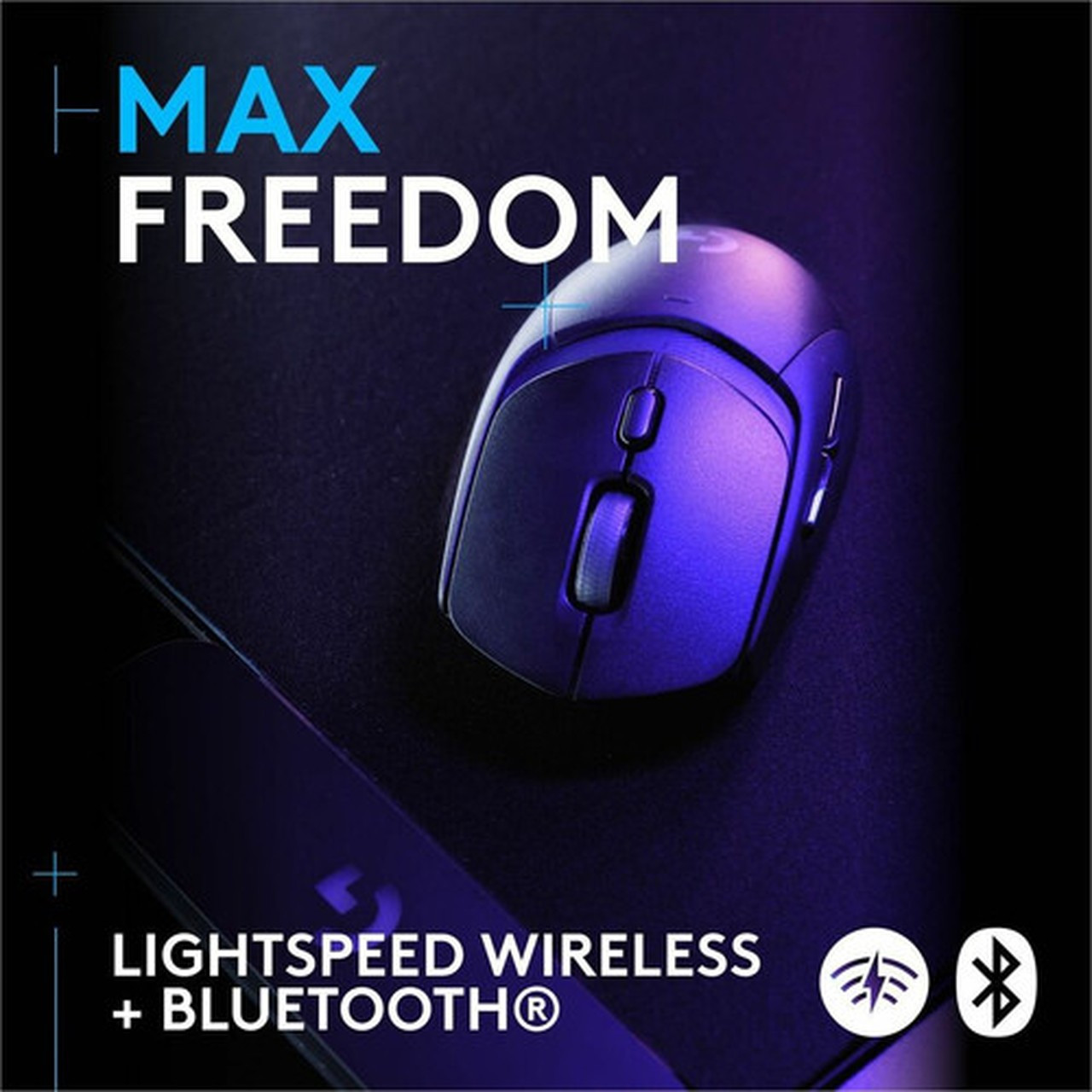 Logitech G G309 LIGHTSPEED Wireless Gaming Mouse - HERO 25K - Wireless - Bluetooth - Black - USB Type A - 25600 dpi - 6 Programmable - 910-007197