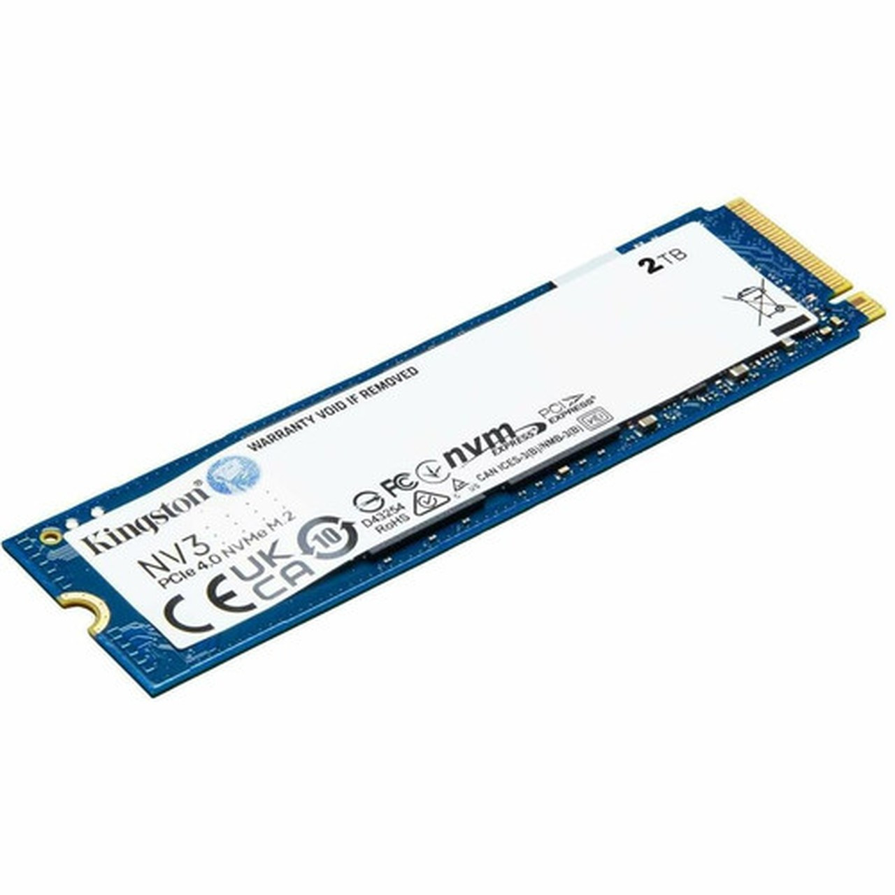 Kingston NV3 2 TB Solid State Drive - M2 2280 Internal - PCI Express NVMe PCI Express NVMe 40 x4 - Notebook Desktop PC Device - - SNV3S2000G