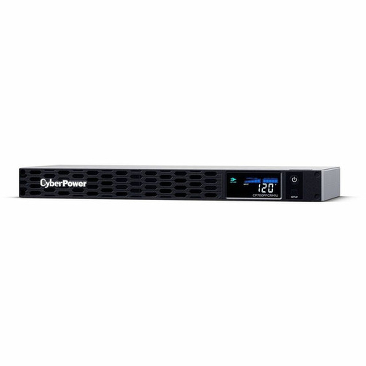 CyberPower PFC Sinewave CP700PFCRM1U 700VA Rack-mountable UPS - 1U Rack-mountable - AVR - 8 Hour Recharge - 150 Minute Stand-by - 120 CP700PFCRM1U