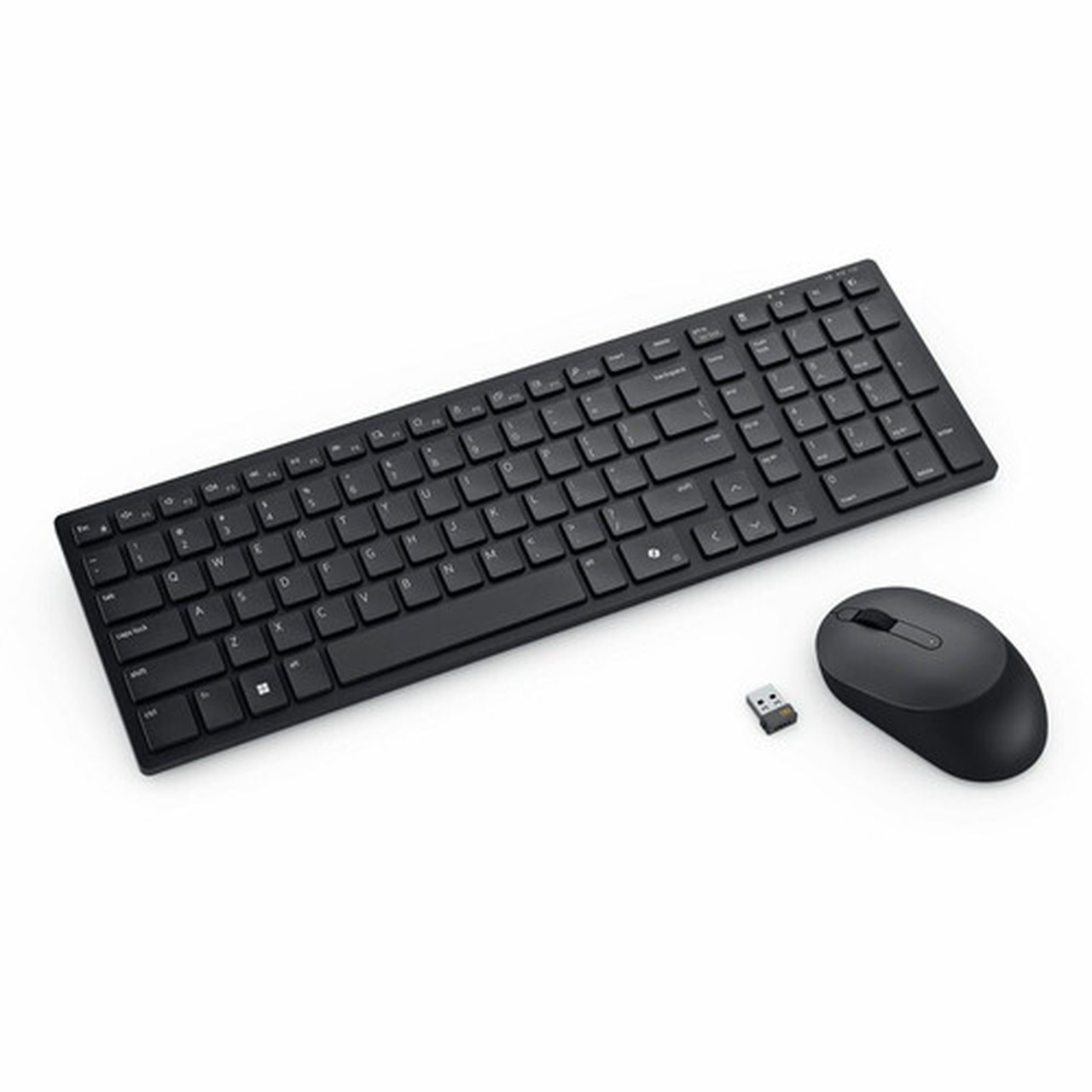Dell KM555 Keyboard  Mouse - USB Type A Plunger Wireless BluetoothRF 51 240 GHz Keyboard - English Canada Multilingual - Black KM555-BLK-MUI