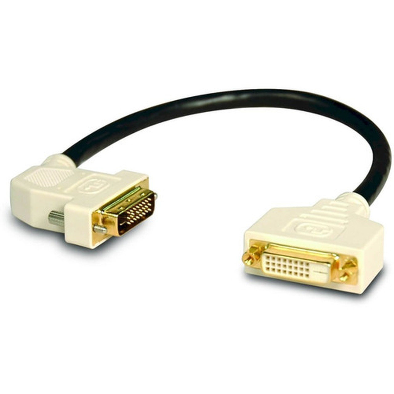 Tripp Lite 1ft DVI Dual Link Digital Extension Adapter Cable 45 Degree Left Plug DVI-D MF 1 - DVI-D Male - DVI-I Female - 03m P562-001-45L