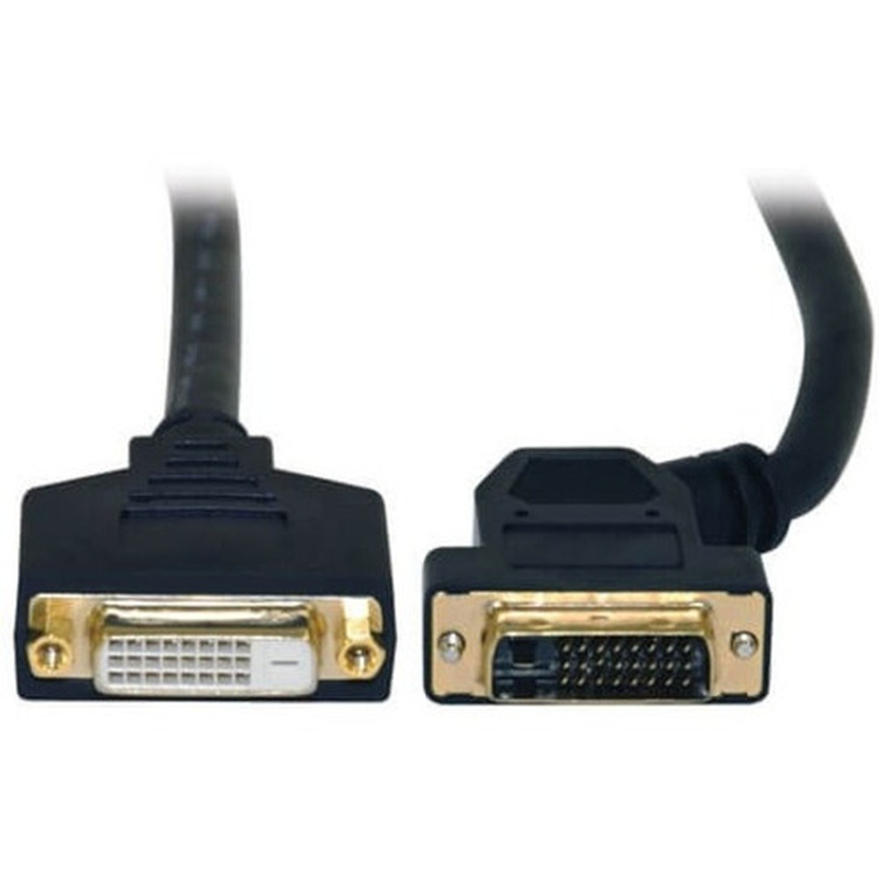 Tripp Lite 1ft DVI Dual Link Digital Extension Adapter Cable 45 Degree Left Plug DVI-D MF 1 - DVI-D Male - DVI-I Female - 03m P562-001-45L