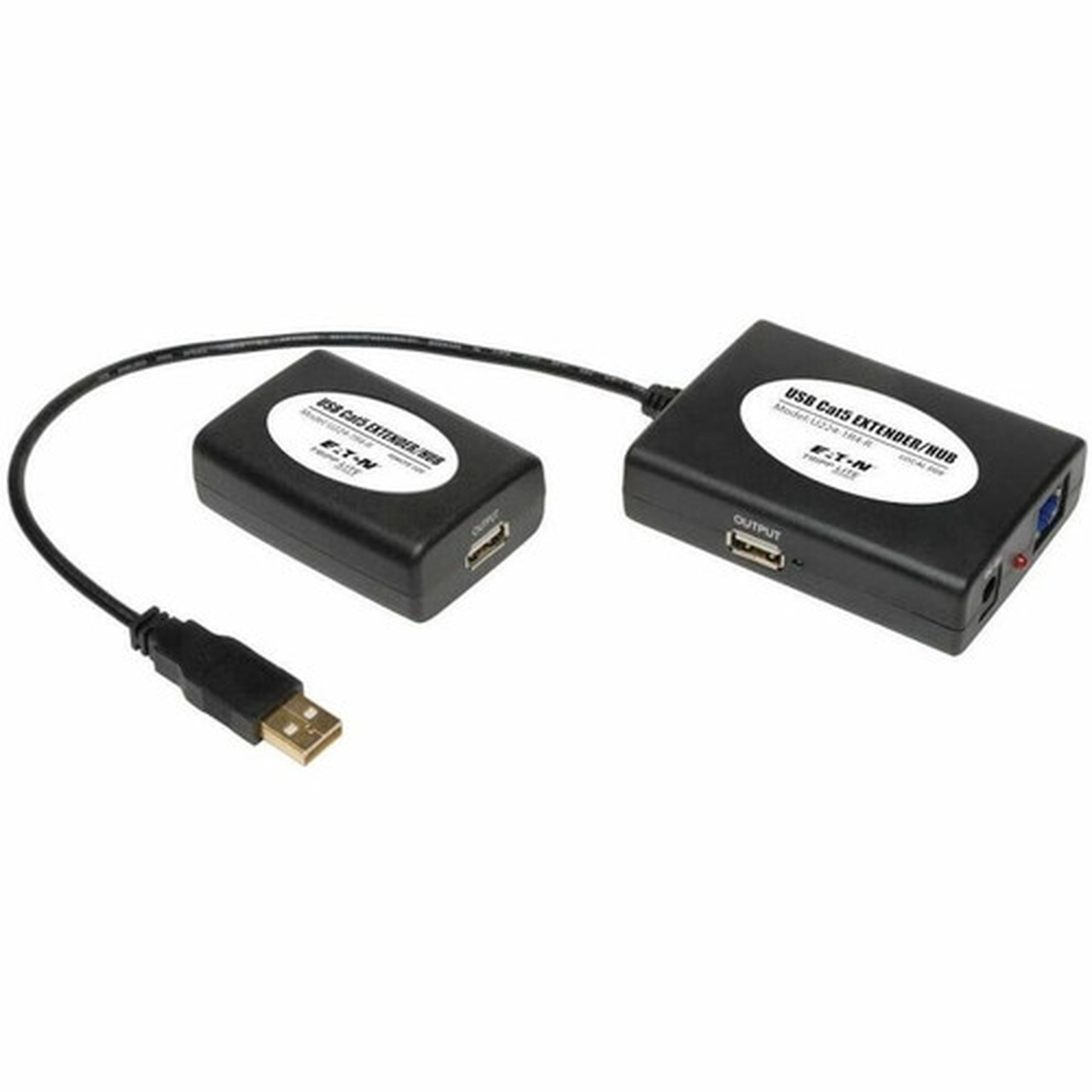 Tripp Lite by Eaton U224-1R4-R 3-port USB Hub - USB - External - 4 USB Ports - 1 Network RJ-45 Ports - 4 USB 20 Ports - TAA U224-1R4-R
