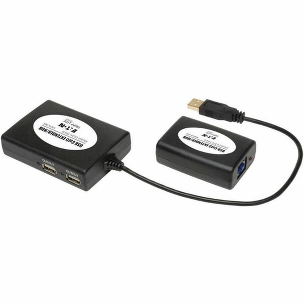 Tripp Lite by Eaton U224-1R4-R 3-port USB Hub - USB - External - 4 USB Ports - 1 Network RJ-45 Ports - 4 USB 20 Ports - TAA U224-1R4-R