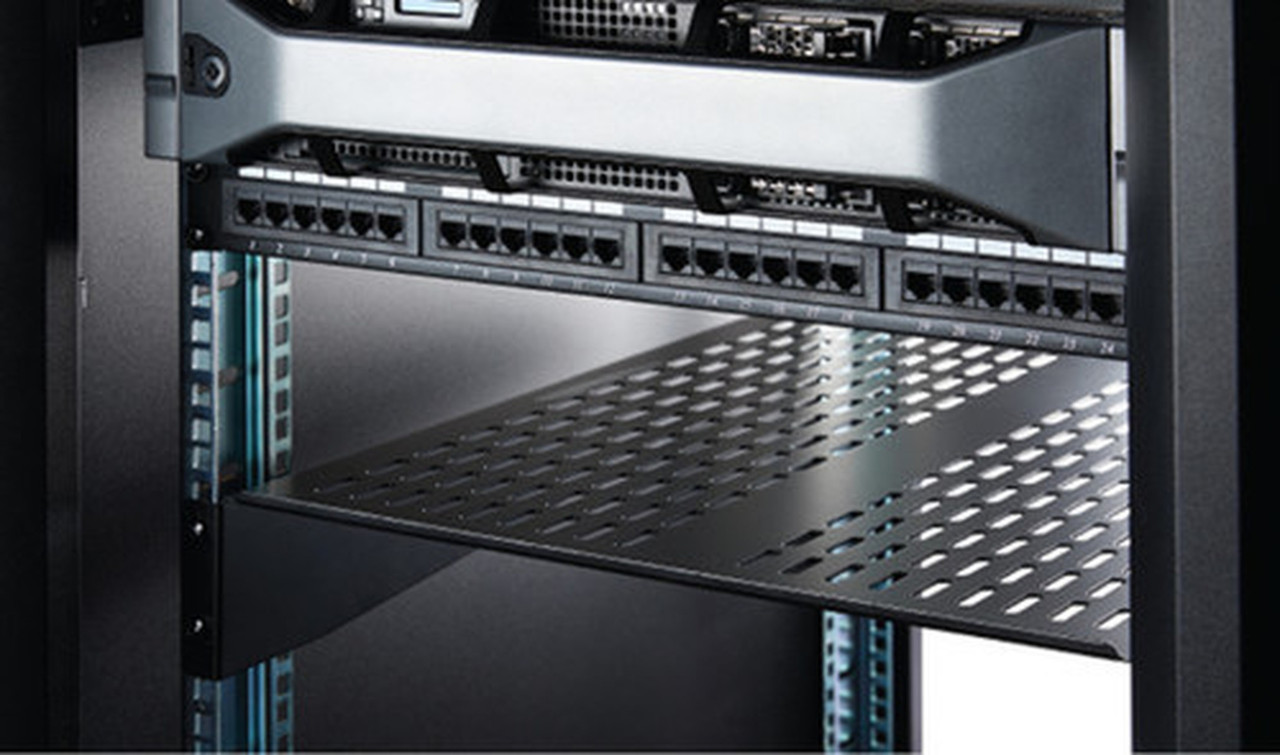 StarTechcom_2U_Vented_Server_Rack_Mount_Shelf_-_22in_Deep_Cantilever_Universal_Tray_for_19_AV_Data__Network_Equipment_Rack_-_50lbs_CABSHELF22V
