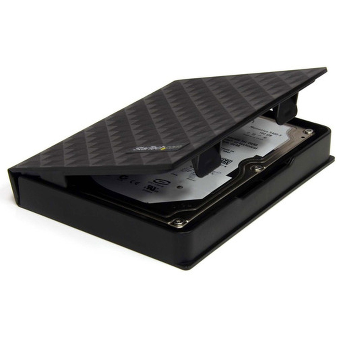 StarTechcom 25in Anti-Static Hard Drive Protector Case - Black 3pk - Provides safe handling and anti-static protection for most - HDDCASE25BK