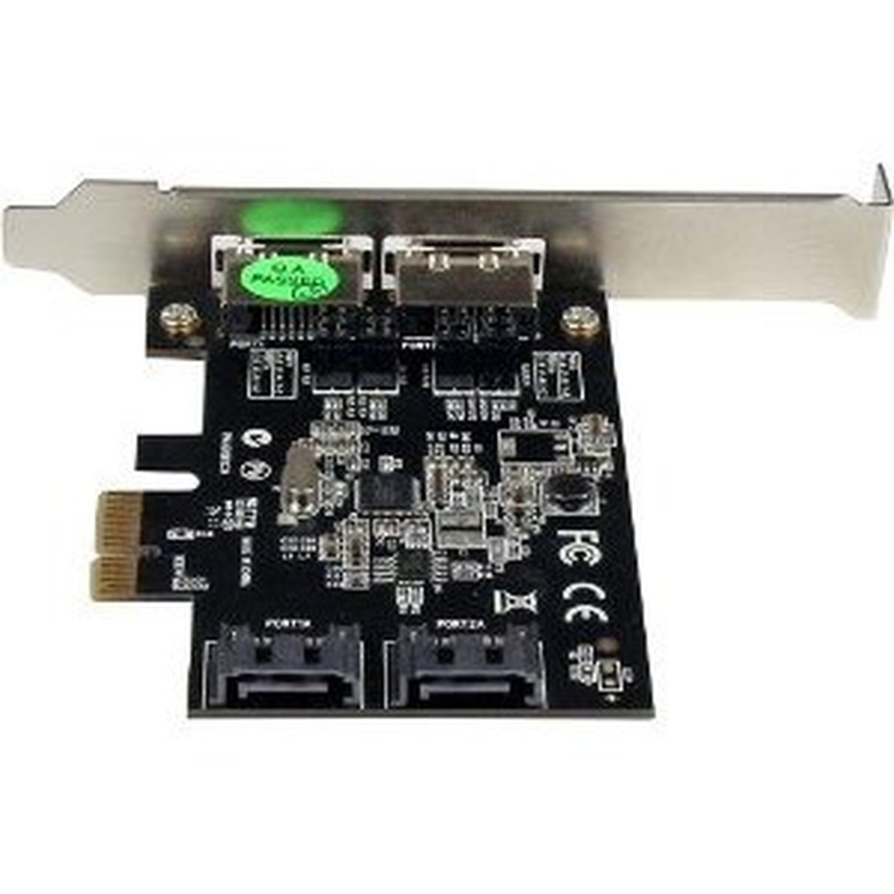 StarTechcom_2_Port_PCI_Express_SATA_6_Gbps_eSATA_Controller_Card_-_Dual_Port_PCIe_SATA_III_Card_-_2_Int2_Ext_-_2_x_7-pin_Female_ATA_PEXESAT322I