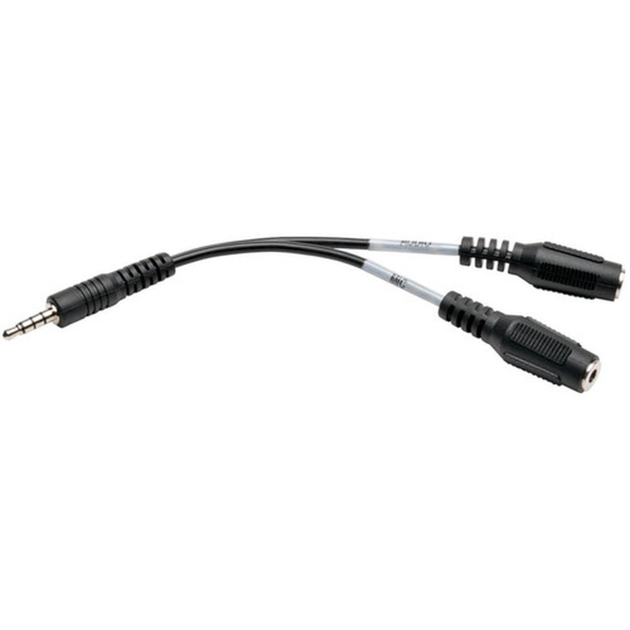Tripp Lite 6in Audio Splitter 2x3 Position to 4-Position 35mm 6 - 6 Mini-phone Audio Cable for Audio Device Notebook Speaker - 1 P318-06N-MFF