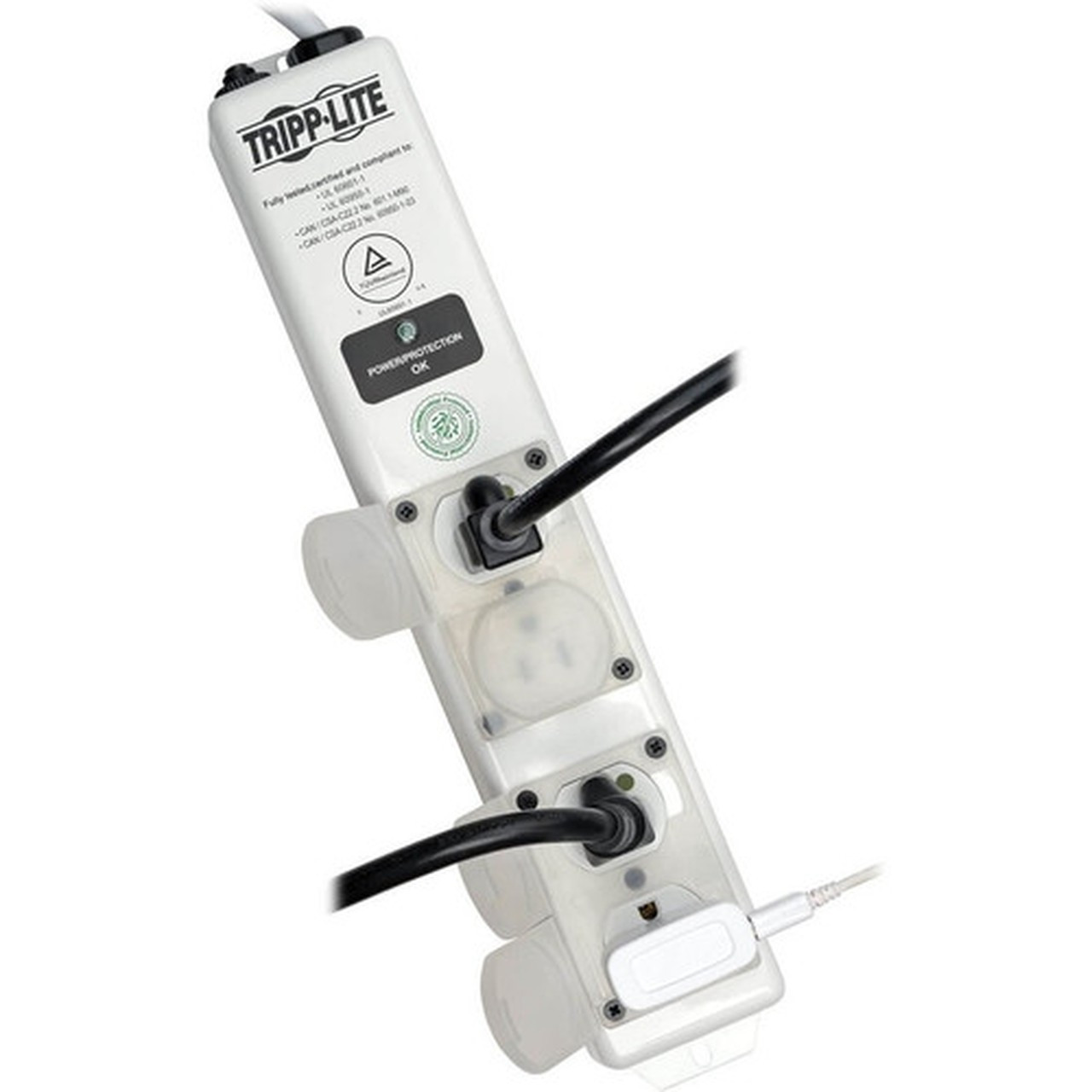 Tripp Lite by Eaton SPS406HGULTRA Power Strip - NEMA 5-15P-HG - 4 x NEMA 5-15R-HG - 6 ft Cord - 1410 J Surge Energy - 15 A Current - V SPS406HGULTRA