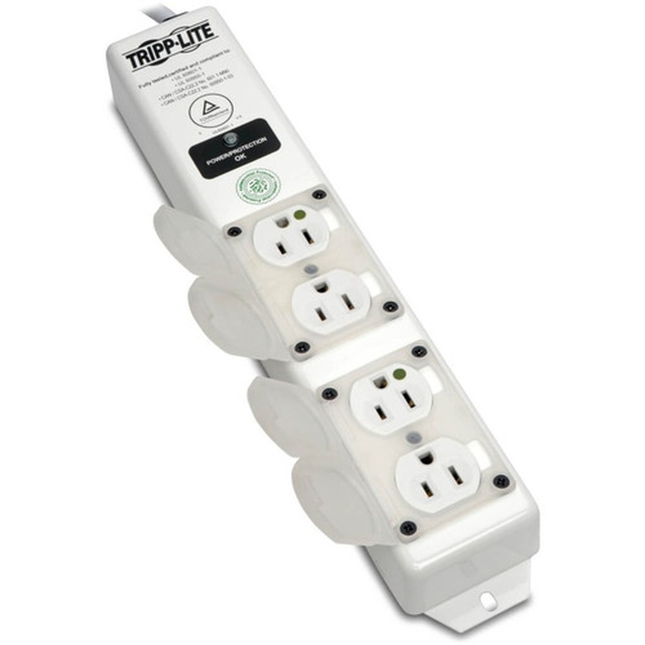Tripp Lite by Eaton SPS406HGULTRA Power Strip - NEMA 5-15P-HG - 4 x NEMA 5-15R-HG - 6 ft Cord - 1410 J Surge Energy - 15 A Current - V SPS406HGULTRA
