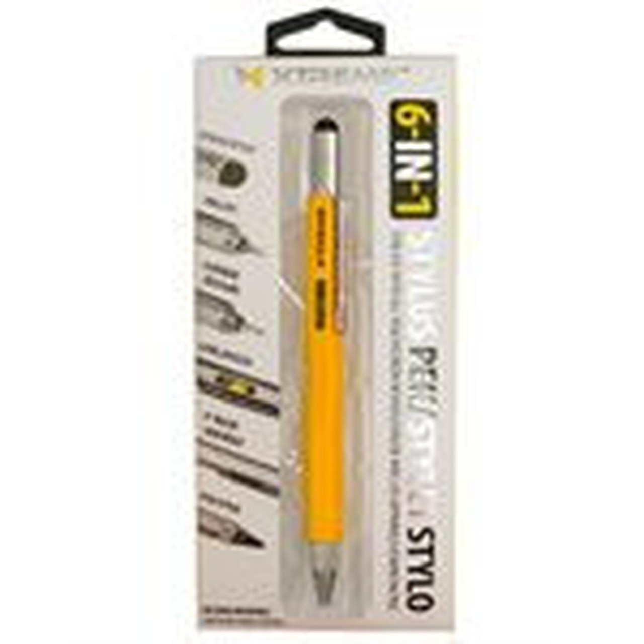 Xtreme Cables 6-in-1 Stylus Pen - Yellow - Tablet Smartphone GPS Device Supported XSY5-0106-YEL
