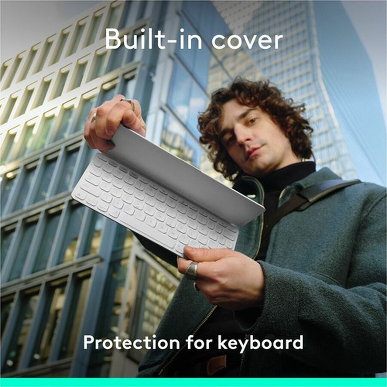 Logitech Keys-To-Go 2 Keyboard - Wireless Connectivity - Bluetooth Volume Control Screen Brightness Media Player Easy-Switch Hot - 920-012919