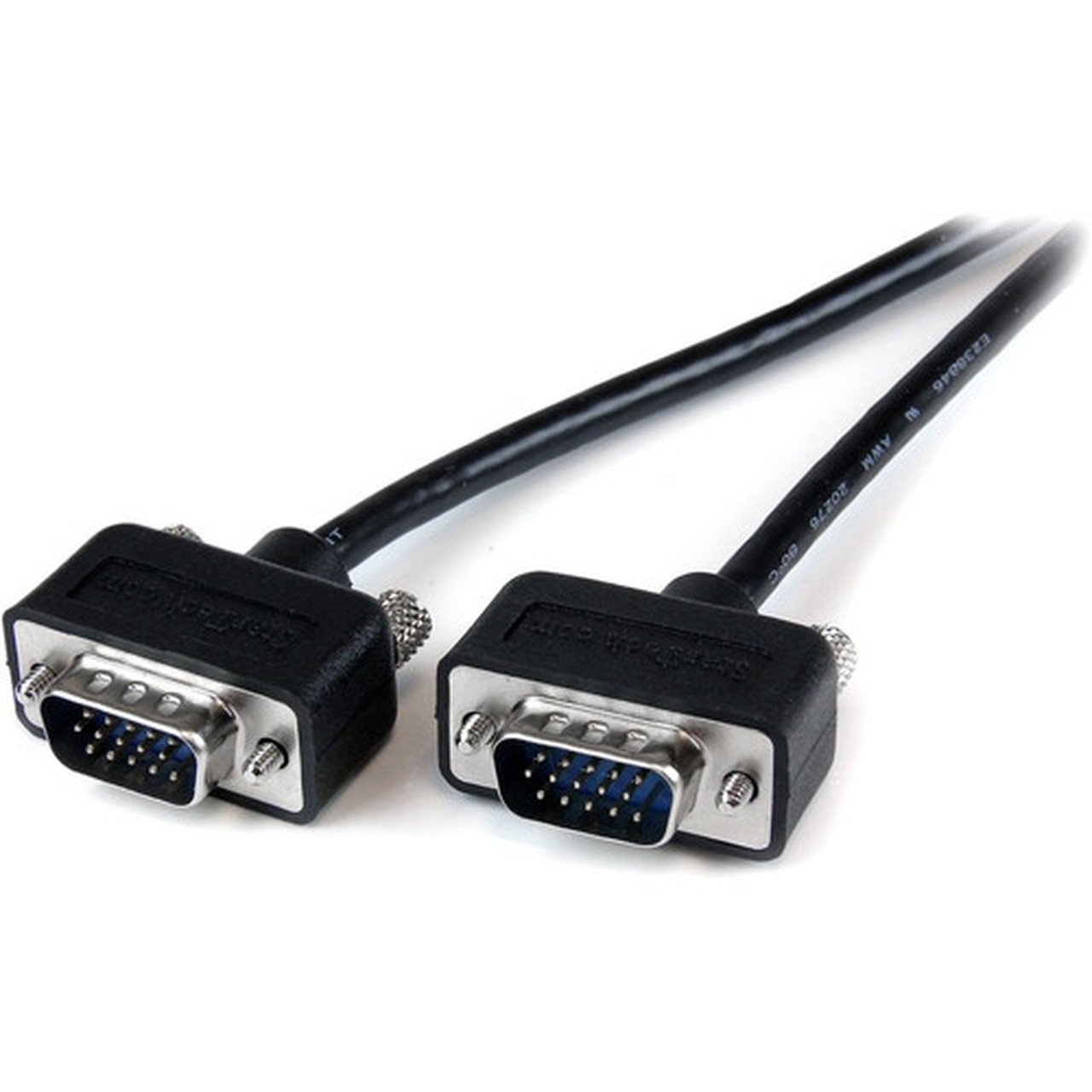 StarTechcom 6 ft Low Profile High Resolution Monitor VGA Cable - VGA Cable - 6ft VGA Video Cable - VGA Monitor Cable - HD15 to HD15 - MXT101MMLP6