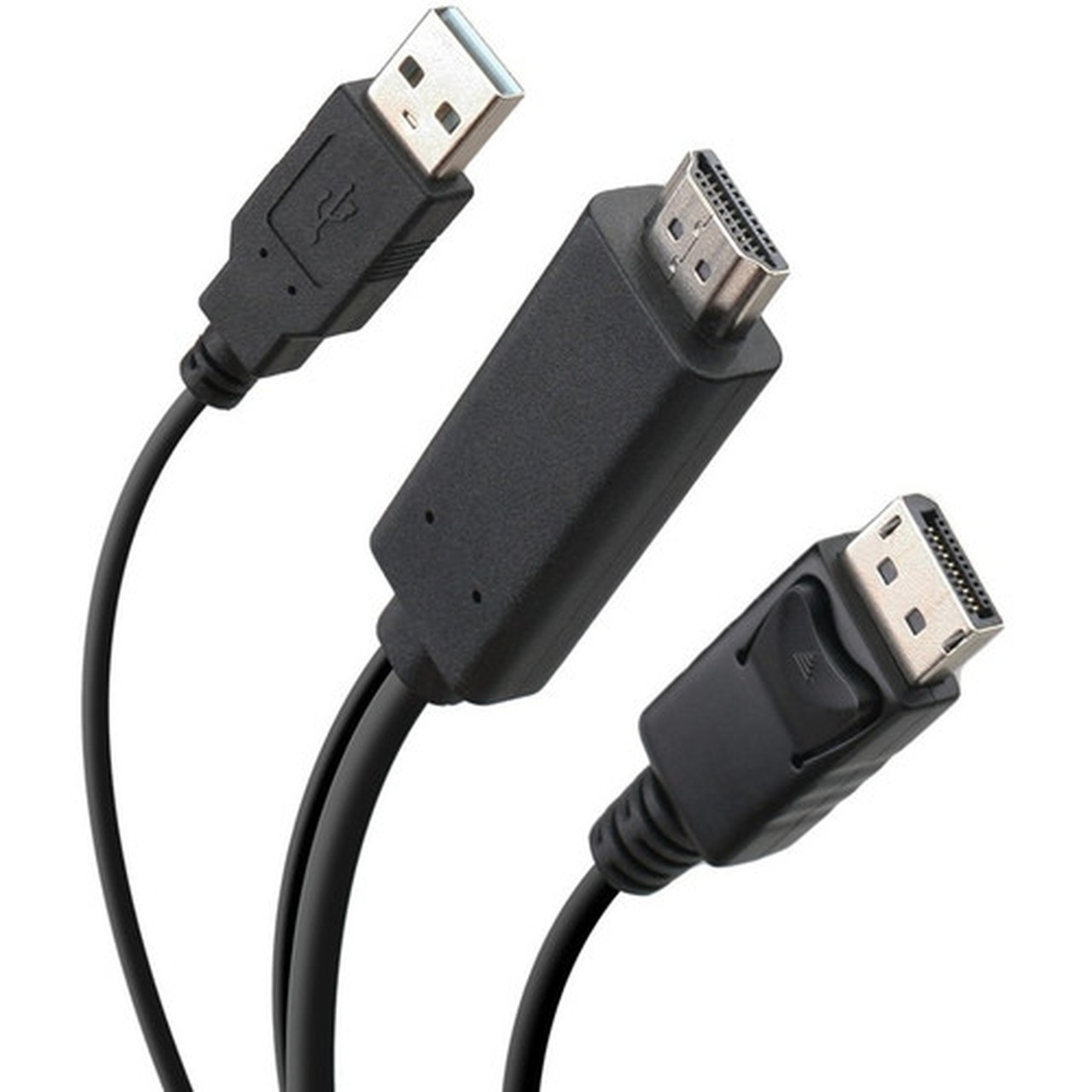 IOGEAR 6 ft Active 4K HDMI to DisplayPort Cable - 6 ft DisplayPortHDMIUSB AV Cable for KVM Switch Video Switcher Monitor TV - G2LHDDP02