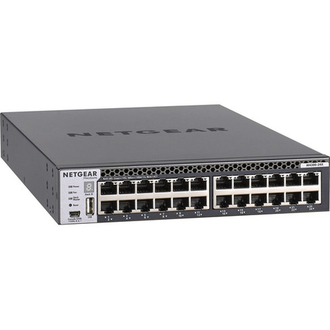 Netgear ProSafe M4300 24G Managed Switch 24 x 10GbE - 24 Ports - Manageable - 10GBase-T 10GBase-X - 4 Layer Supported - Modular - - XSM4324CS-100NES