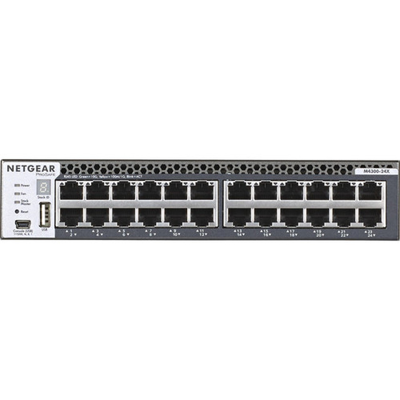 Netgear ProSafe M4300 24G Managed Switch 24 x 10GbE - 24 Ports - Manageable - 10GBase-T 10GBase-X - 4 Layer Supported - Modular - - XSM4324CS-100NES