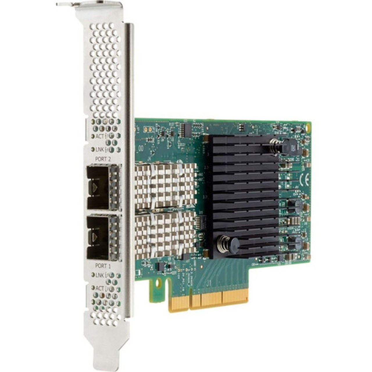 HPE Broadcom BCM57414 Ethernet 1025Gb 2-port SFP28 Adapter for HPE - PCI Express 30 x8 - 2 Ports - Optical Fiber - 25GBase-X - - P26262-B21