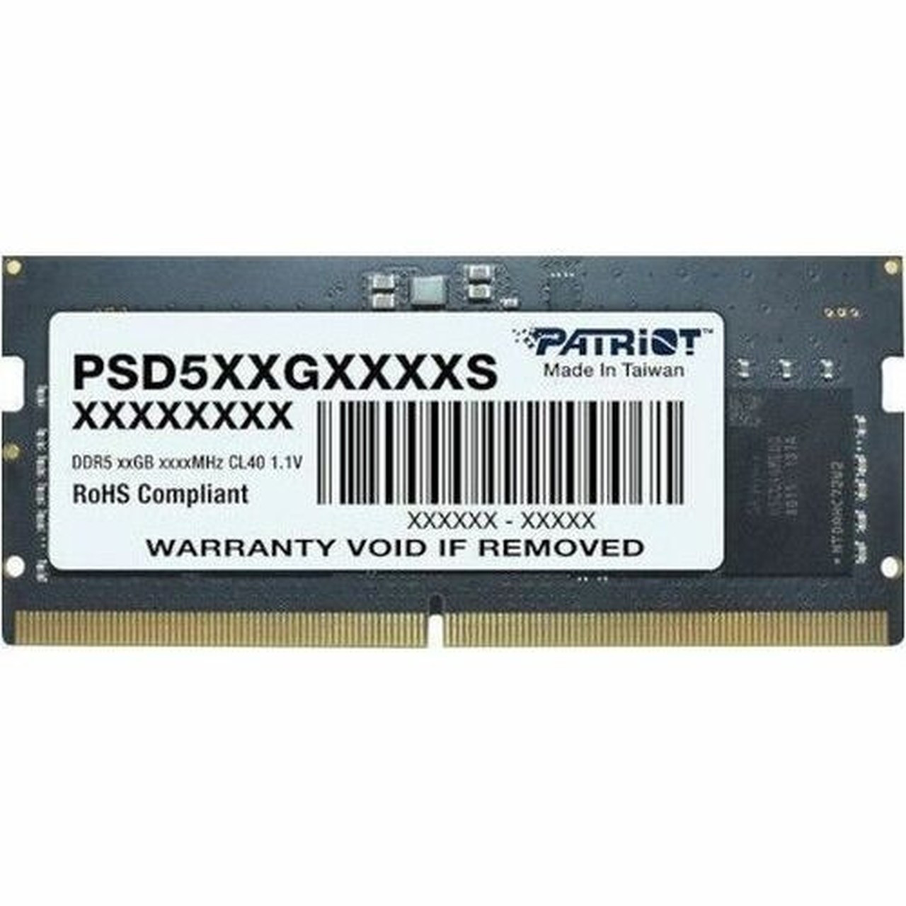 Patriot Memory Signature Line 16GB DDR5 SDRAM Memory Module - For Notebook - 16 GB 1 x 16GB - DDR5-5600PC5-44800 DDR5 SDRAM - 5600 PSD516G560081S