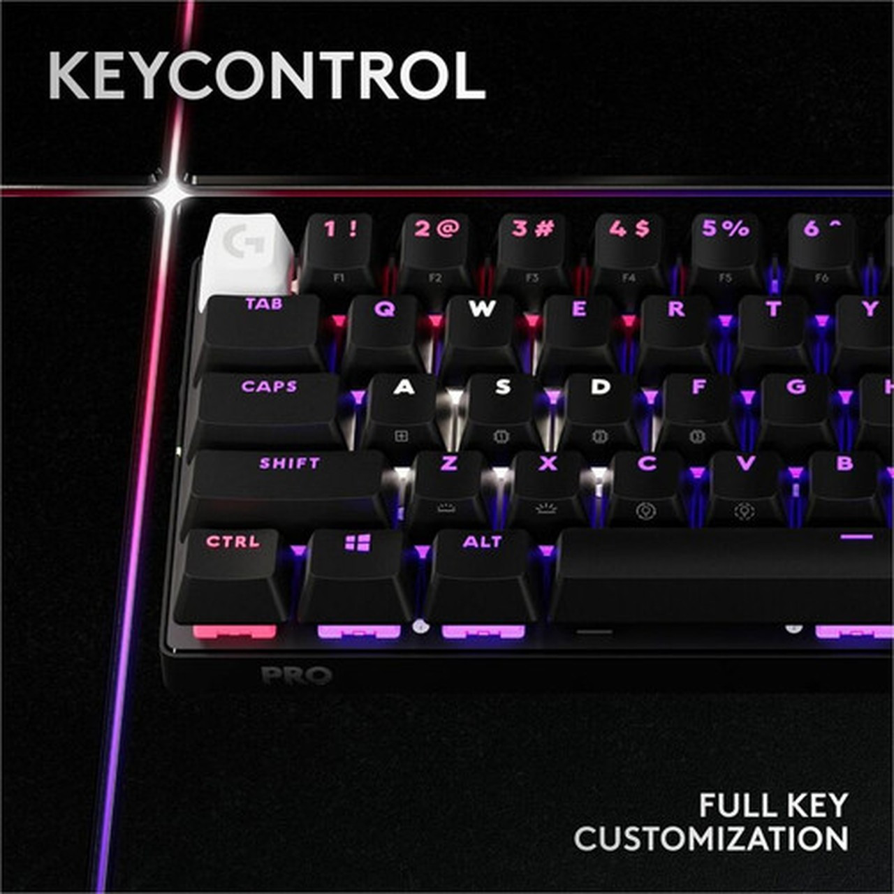 Logitech G PRO X 60 Gaming Keyboard - WiredWireless Connectivity - Bluetooth - 3281 ft 10000 mm - 240 GHz - USB 20 Type A - RGB 920-012164