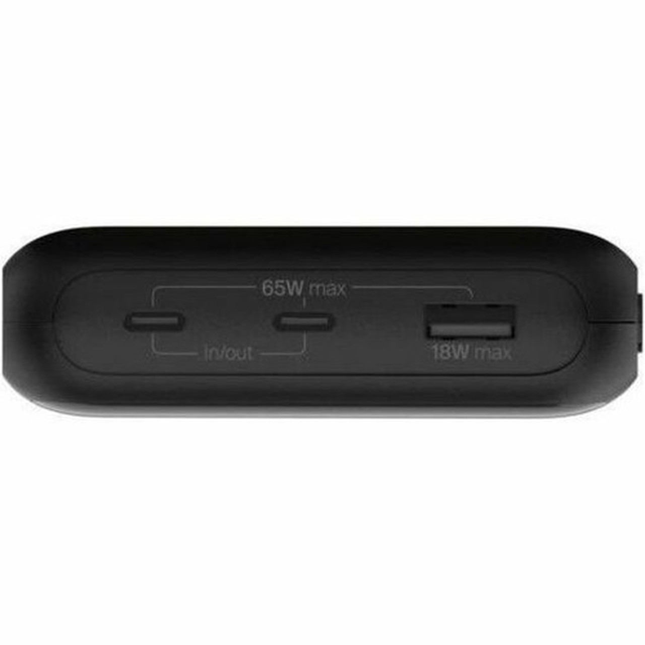Belkin 65W 3-port USB Power Bank w Digital Display - 20K mAh - 2xUSB-C 1xUSB-A - Portable Charger - w USB-C to USB-C Cable - Black BPB020btBK