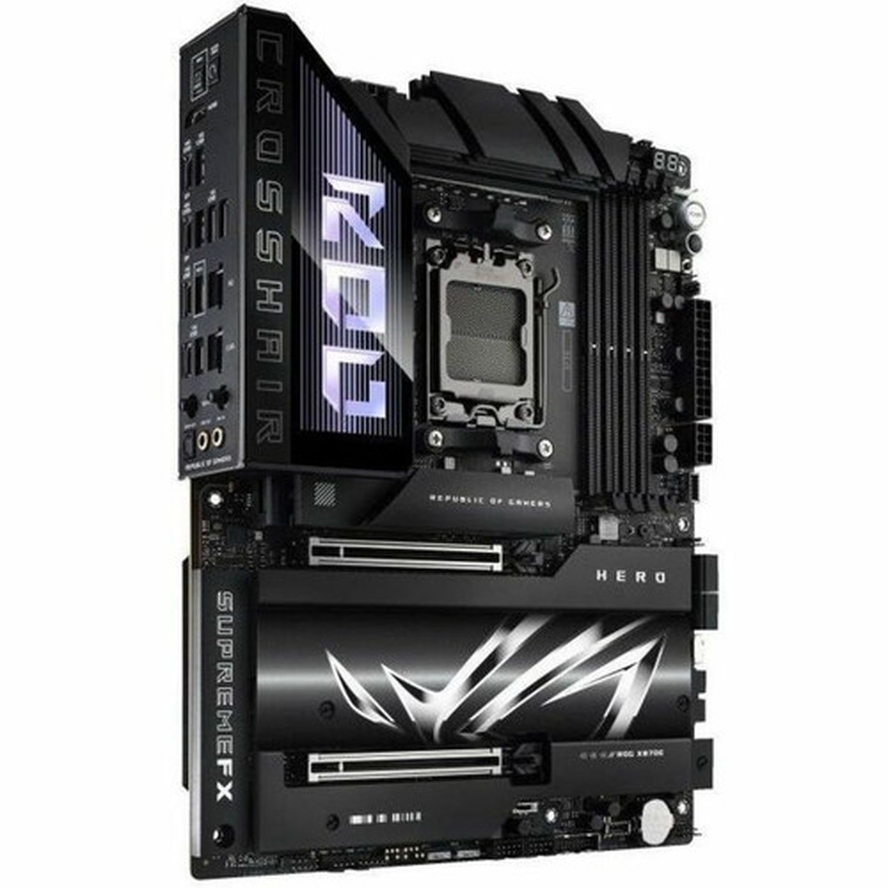 Asus ROG Crosshair X870E HERO Gaming Desktop Motherboard - AMD X870E Chipset - Socket AM5 - ATX - Ryzen 7 Ryzen 8 Ryzen 9 Processor ROG CROSSHAIR X870E HERO