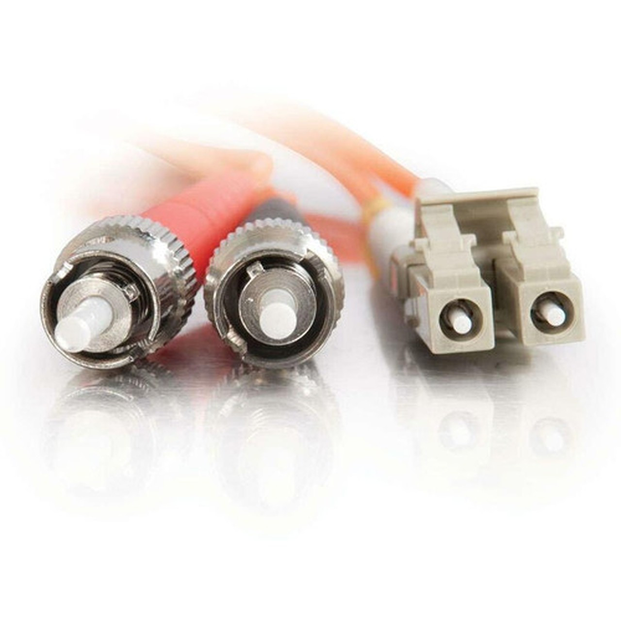 C2G Fiber Optic Duplex Patch Cable - Plenum Rated - 66 ft Fiber Optic Network Cable - First End 2 x LC - Male - Second End 2 x ST - 37946