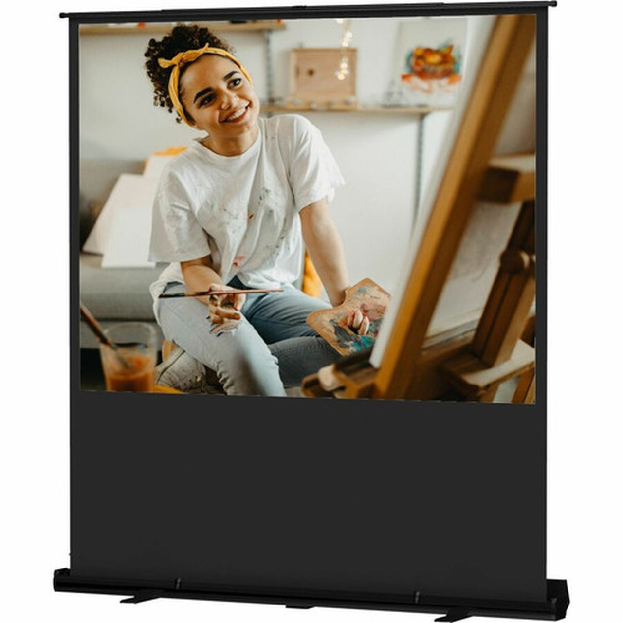 Da-Lite Deluxe Insta-Theater 60 Projection Screen - 43 - Matte White - 36 x 48 - NTSC - Free Standing - Light Weight 33032