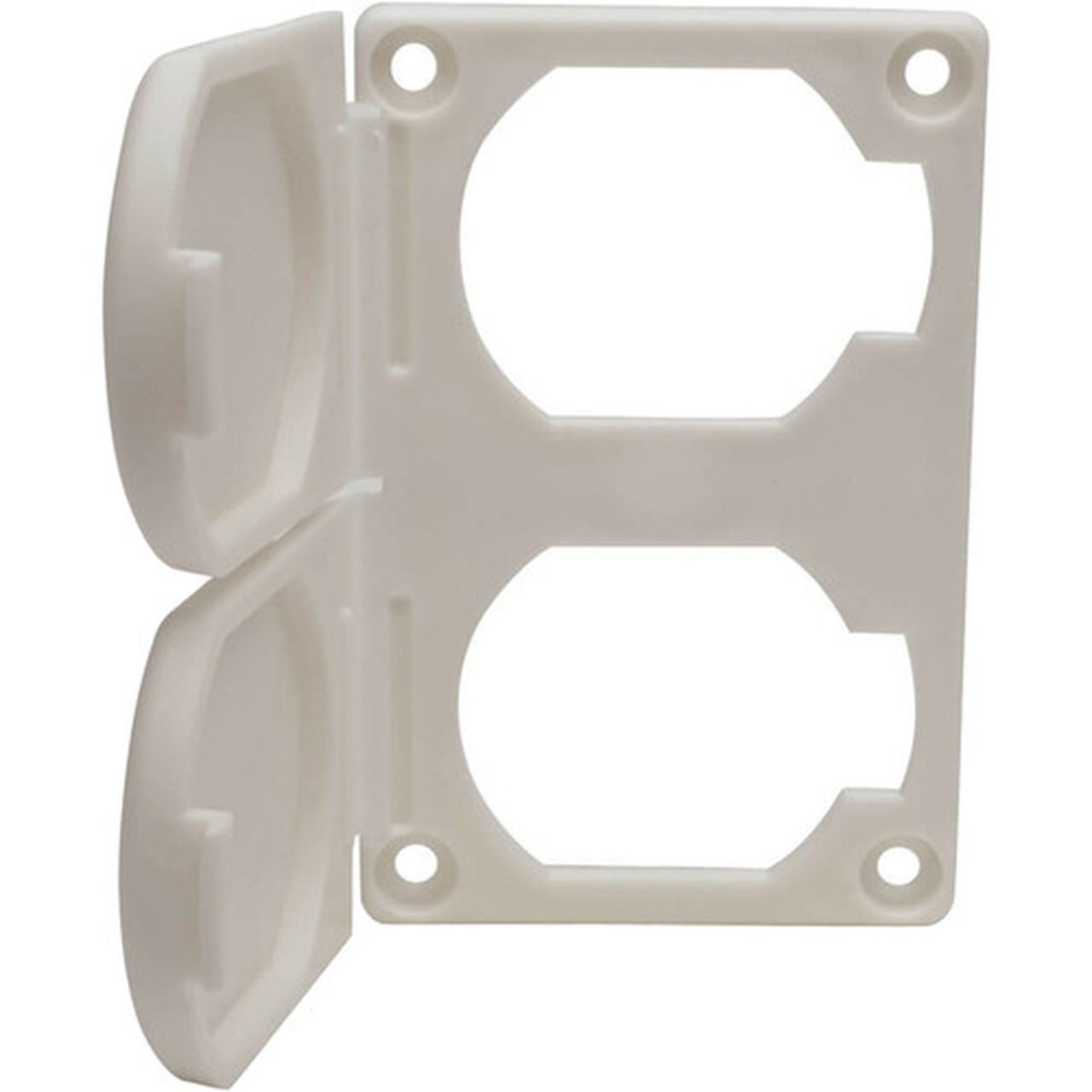Tripp Lite by Eaton PSHGCOVERKIT Electrical Outlet Cover - Supports Power Strip - Lockable - Plastic - White PSHGCOVERKIT