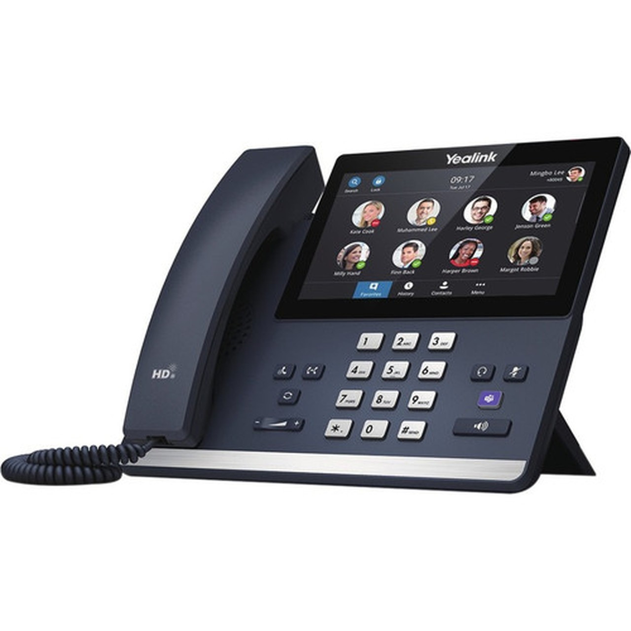 Yealink MP56 IP Phone - Corded - Corded - Wi-Fi Bluetooth - Classic Gray - VoIP - 2 x Network RJ-45 - PoE Ports 1301194