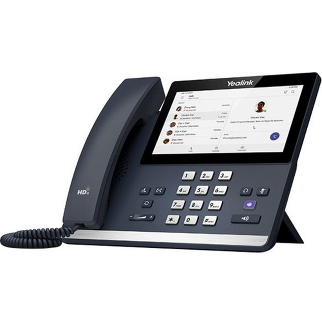 Yealink MP56 IP Phone - Corded - Corded - Wi-Fi Bluetooth - Classic Gray - VoIP - 2 x Network RJ-45 - PoE Ports 1301194