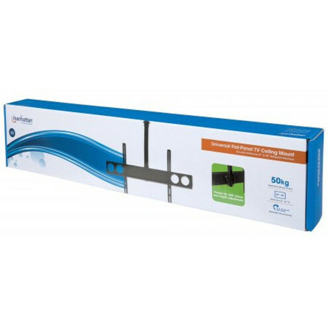 Manhattan Ceiling Mount for Flat Panel Display - Black - Height Adjustable - 32 to 60 Screen Support - 7983 kg Load Capacity - 700 423625