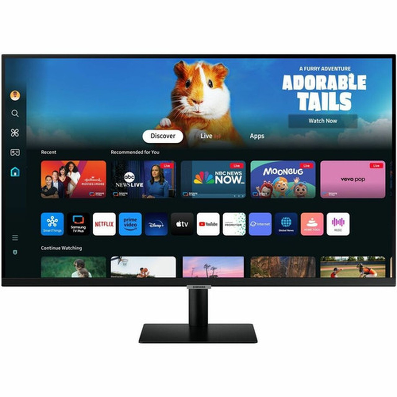 Samsung S32DM500EN 32 Class Full HD Smart LCD Monitor - 169 - Black - 32 Viewable - Vertical Alignment VA - 1920 x 1080 - 1 - 250 LS32DM500ENXGO
